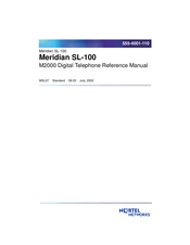 Nortel Meridian M2000 Series Reference Manual