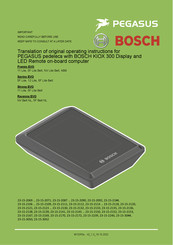 Bosch Savino EVO Translation Of Original Operating Instructions