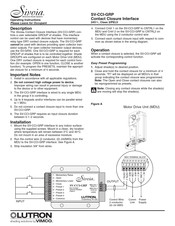 Lutron Electronics VIMCO Sivoia SV-CCI-GRP Operating Instructions