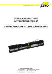 Seto 78 0G620C Series Instructions For Use Manual