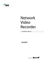 Idis DR-4516P Installation Manual