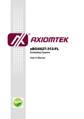 AXIOMTEK eBOX627-312-FL-N3350-DC User Manual