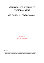JETWAY 627FWE User Manual