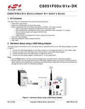 Silicon Laboratories C8051F00x/01x-DK User Manual