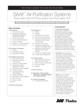 AAF Flanders SAAF PRU2000V Manual