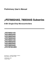 NEC mPD780033AS Preliminary User's Manual