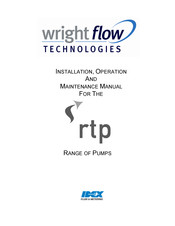 Idex Wright Flow Technologies RTP30 Installation, Operation And Maintenance Manual