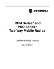 Motorola Commercial Series Detailed Service Manual
