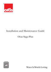 Oras Saga Plus 1904FG Installation And Maintenance Manual