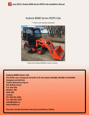 Kubota BX80 Installation Manual