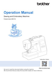 Brother 888-P10 Operation Manual
