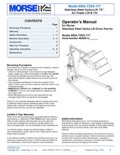 Morse 400A-72SS-117 Operator's Manual