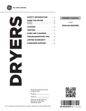 GE VTD56 Owner's Manual