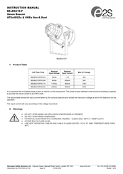 E2S BExBG21DPAC115 Instruction Manual