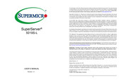 Supermicro SuperServer 5019S-L User Manual