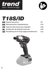 TREND T18S/ID Original Instructions Manual