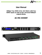 AVPro Edge AC-MX-88HDBT User Manual