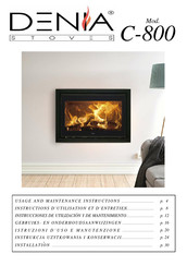 DENIA C-800 Usage And Maintenance Instructions