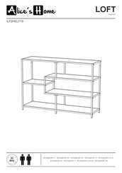 Alice's Home LOFT ILFSHELF78BN Manual