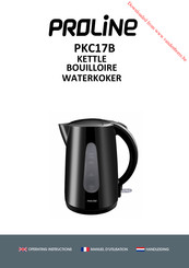 Proline PKC17B Operating Instructions Manual