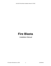 Tornado Fire Blasta Installation Manual