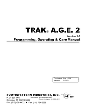 Southwestern Industries TRAK A.G.E. 2 Programming And Operating Manual