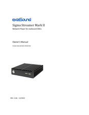 exaSound Sigma Streamer Mark II Owner's Manual