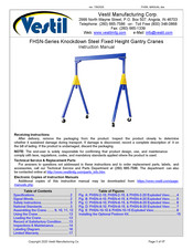 Vestil FHSN-10-10 Instruction Manual