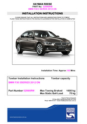 Hayman Reese 02986RW Installation Instructions Manual
