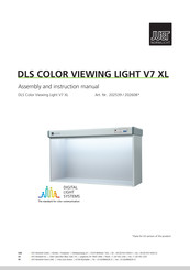 JUST NORMLICHT DLS COLOR VIEWING LIGHT V7 XL Assembly And Instruction Manual