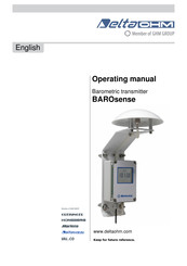 GHM DeltaOHM BAROsense Operating Manual