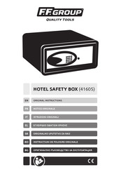 F.F. Group 41605 Original Instructions Manual