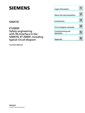 Siemens SIMATIC ET 200SP Function Manual