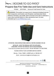 ROOMS TO GO Bozeman DFP-FP20301 Use And Care Instructions Manual