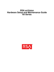 RSA enVision 60 Series Setup And Maintenance Manual