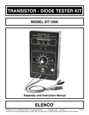 Elenco Electronics DT-100K Assembly And Instruction Manual