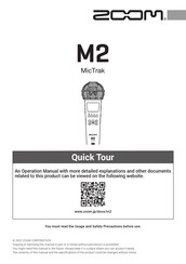 Zoom MicTrak M2 Quick Start Manual