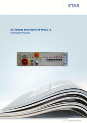 ETAS ES4700.1-B Instruction Manual