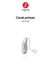 signia Carat primax User Manual