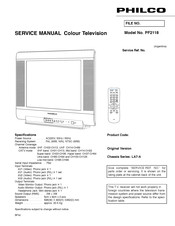 Philco PF2118 Service Manual