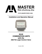 Master Water Conditioning FES-30T Installation And Operation Manual