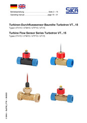 SIKA VT 15 Series Operating Manual