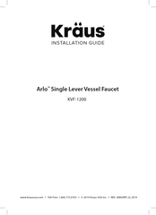 Kraus Arlo KVF-1200 Installation Manual