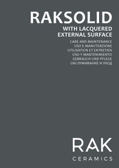 Rak Ceramics RAKSOLID Care And Maintenance