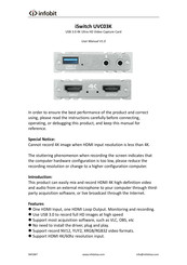 infobit iSwitch UVC03K User Manual