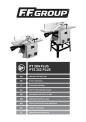 F.F. Group PTS 252 PLUS Original Instructions Manual
