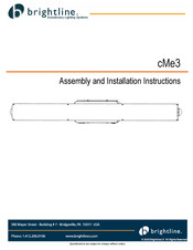 Brightline cMe3 Assembly And Installation Instructions Manual