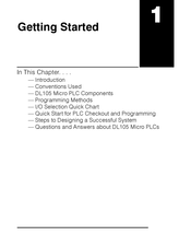 DirectLOGIC DL105 Manual