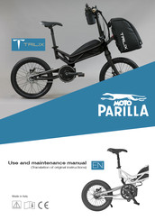 Moto Parilla TRILIX 500 Use And Maintenance Manual