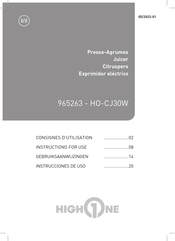 Electro Depot HIGH ONE HO-CJ30W Instructions For Use Manual